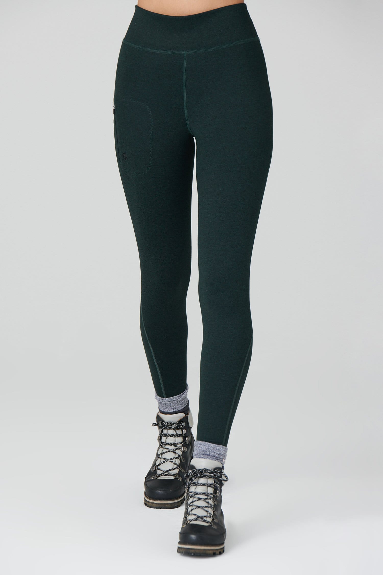 Thermal Outdoor Leggings - Forest Green