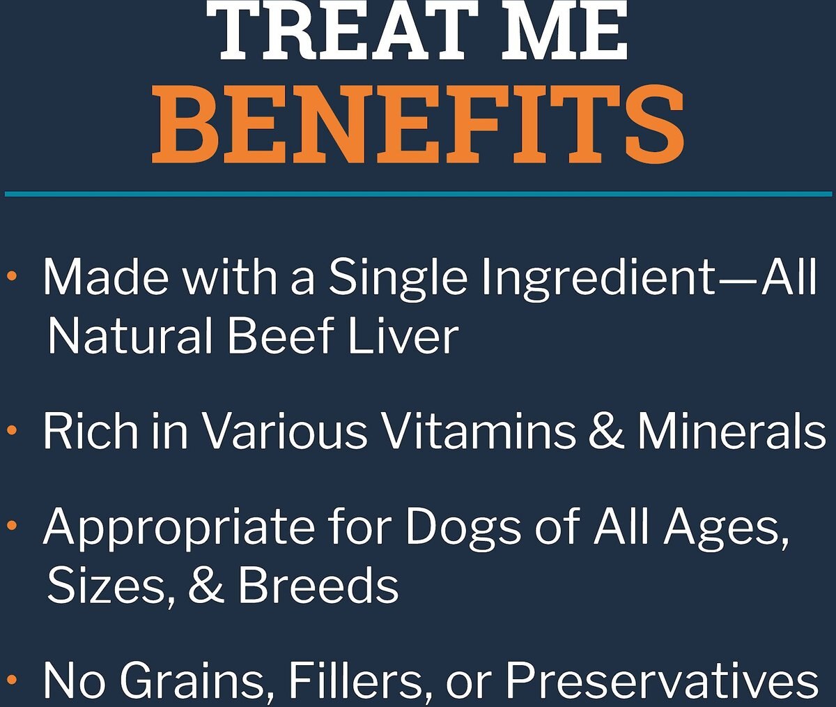 TruDog Treat Me Beef Liver Grain-Free Freeze-Dried Raw Dog Treats， 2-oz bag