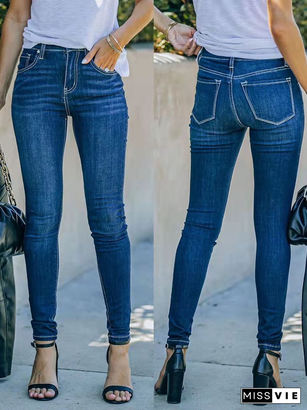 Women's Slim Fit Skinny Jeans Pants