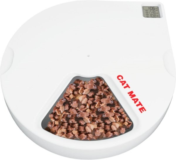 Cat Mate C500 Digital 5 Meal Automatic Dog and Cat Feeder