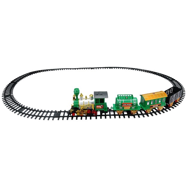 Northlight 20 piece Battery Operated Lighted And Animated Classic Christmas Train Set With Sound