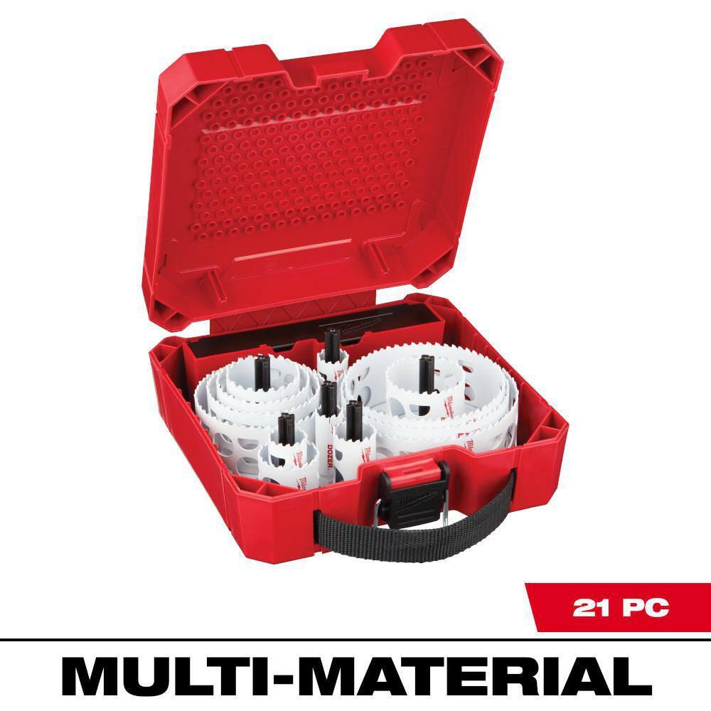 MW Hole Dozer General Purpose Bi-Metal Hole Saw Set (21-Piece) 49-22-4171