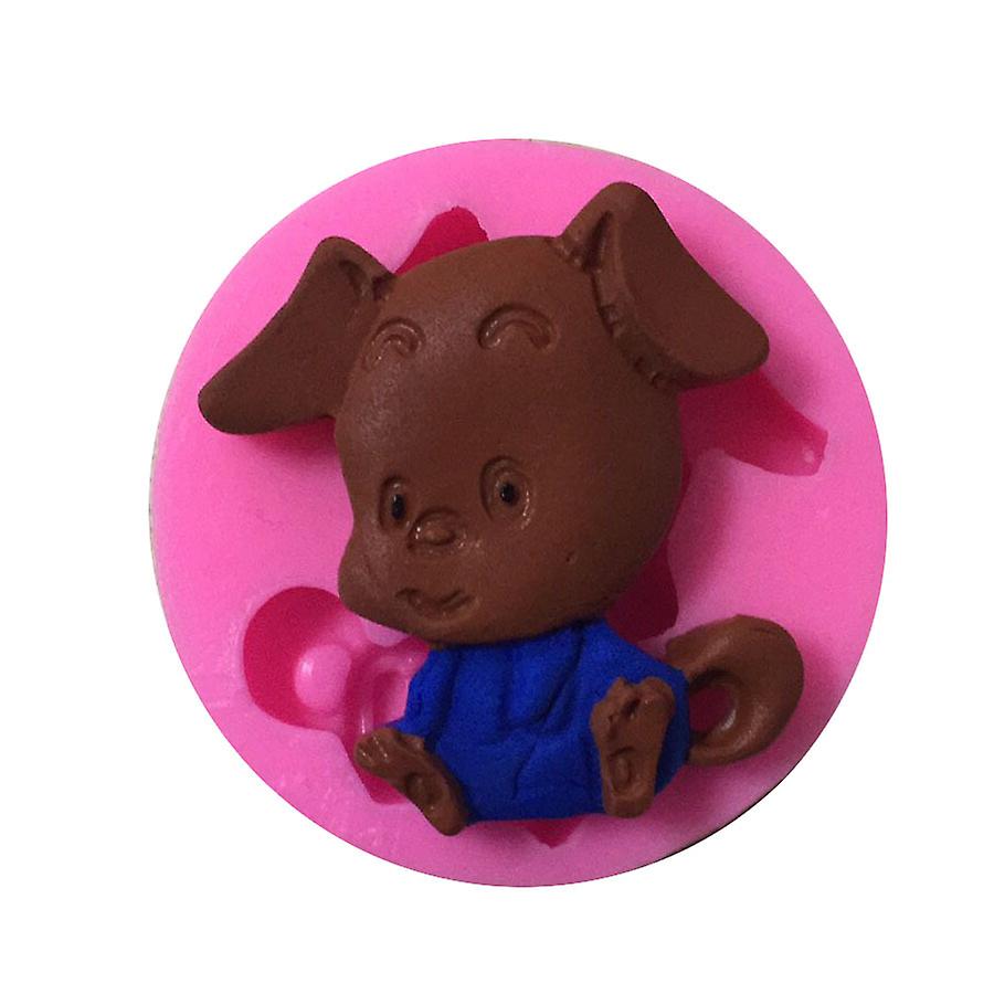 Cute Puppy Shape Chocolate Mold - 1pc