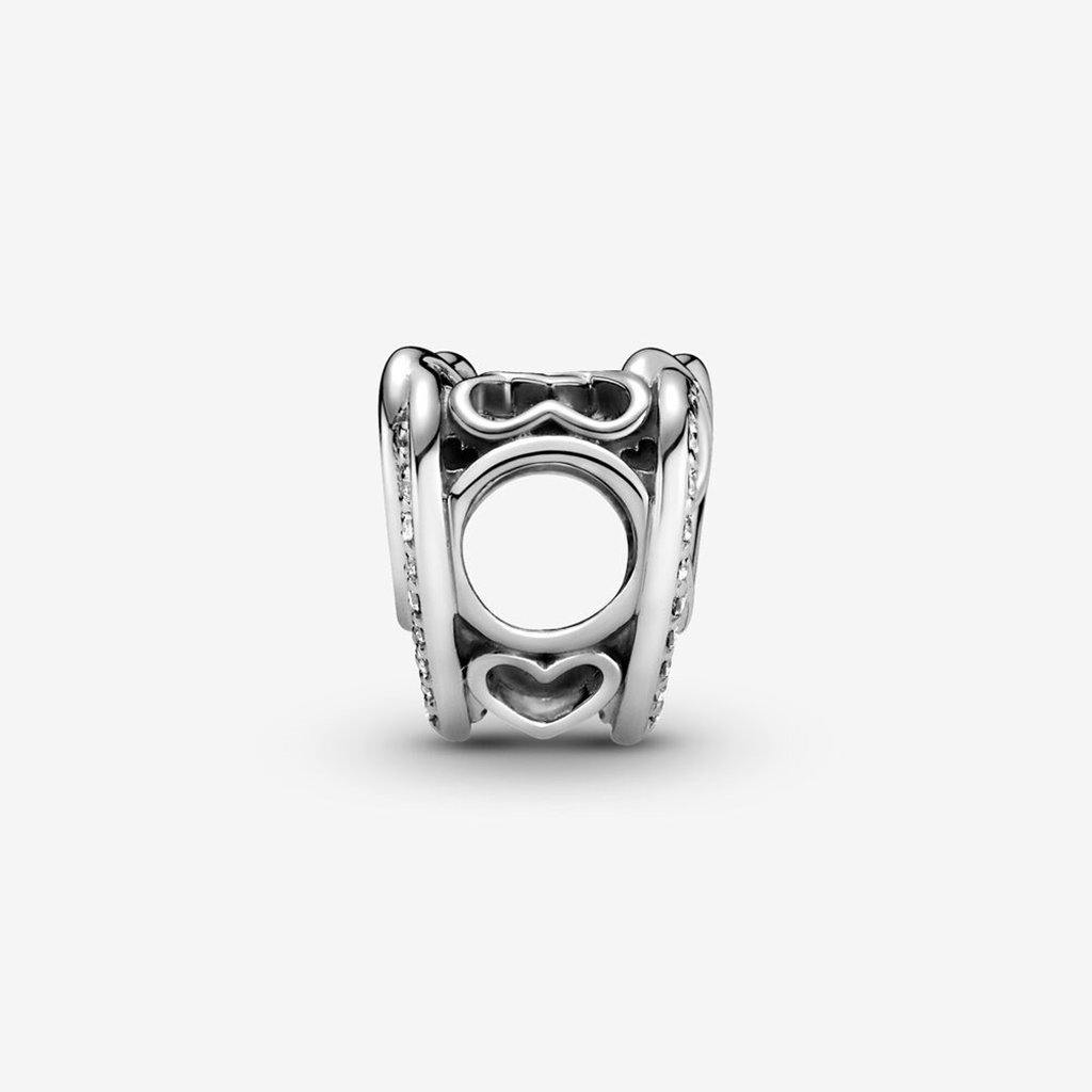 PANDORA  Sparkling Entwined Hearts Charm