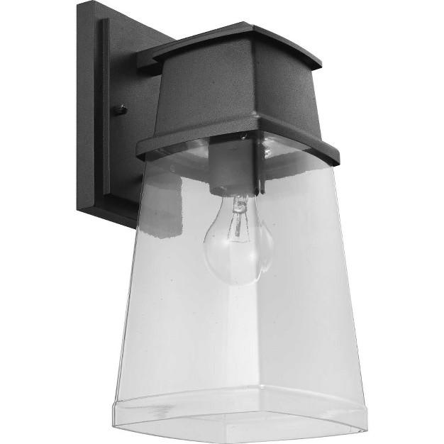 Progress Lighting Greene Ridge 1 light Medium Wall Lantern In Black With Shade