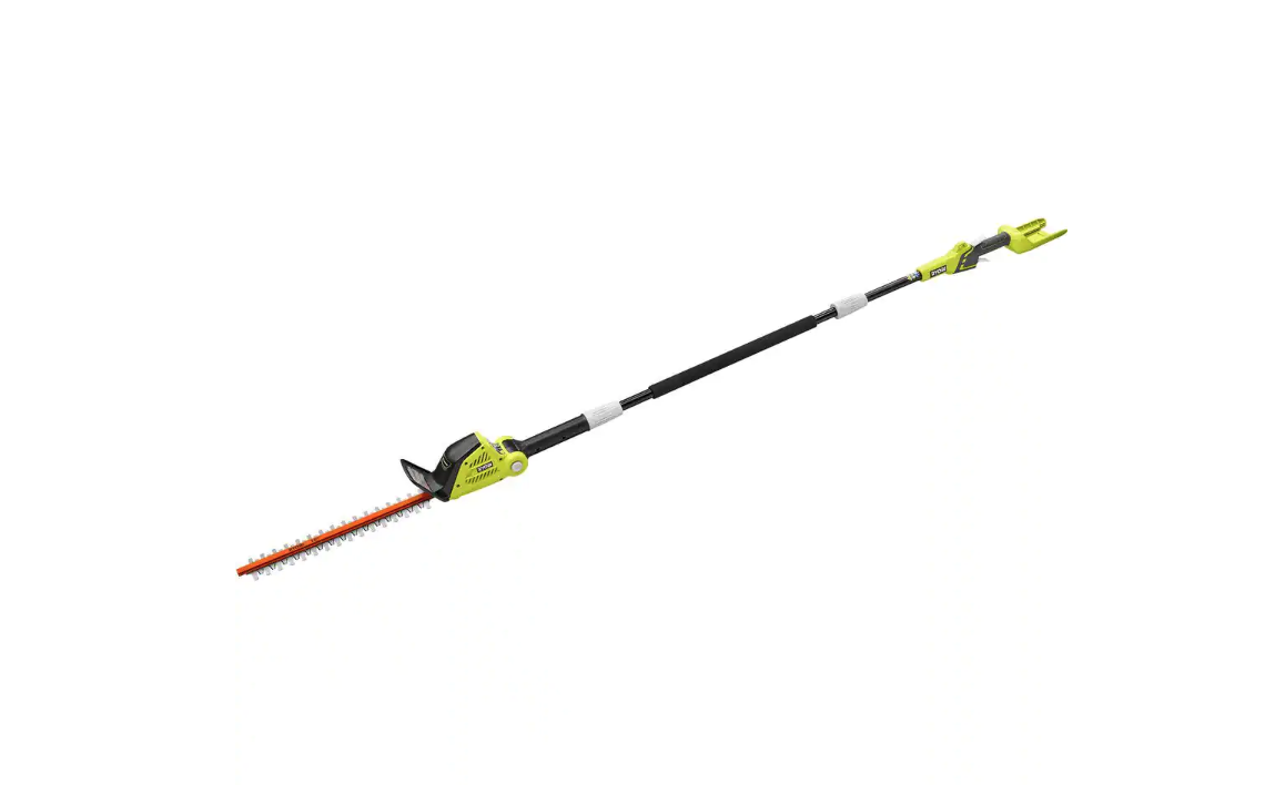 RYOBI RY40603BTL 40V 18 in. Cordless Battery Pole Hedge Trimmer (Tool-Only)