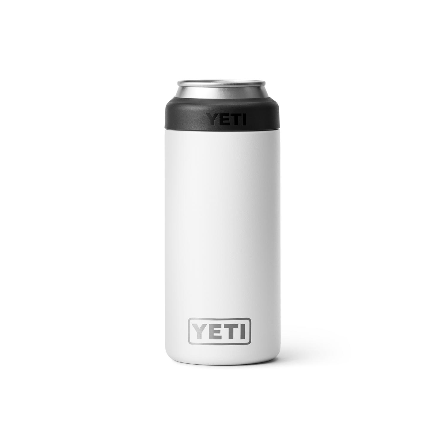 YETI Rambler 12 oz Colster White BPA Free Slim Can Insulator