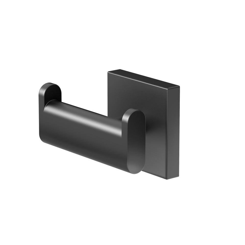 Gatco Elevate Double Robe Hook in Matte Black 4055AMX