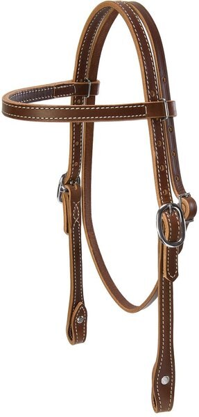 Weaver Leather Doubled and Stitched Leather Pony Browband Headstall