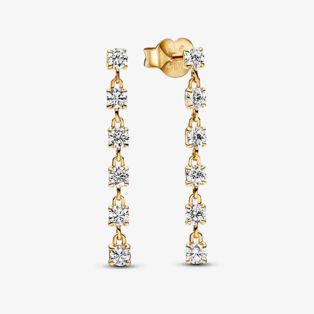 PANDORA  Sparkling Stones Drop Earrings