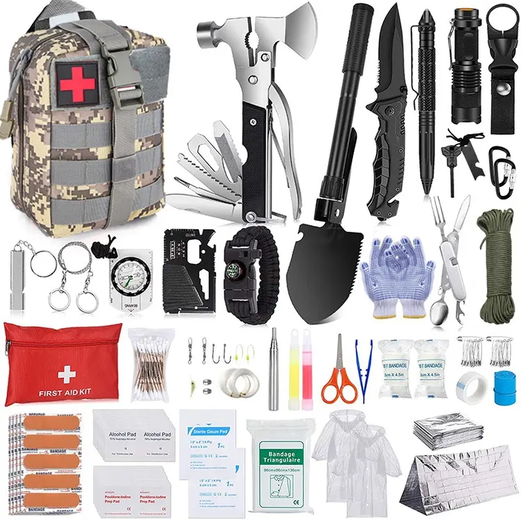 Outdoor Adventure Camping Supplies Survival Tool Multifunctional Suit Outdoor Survival Emergency Kit Camping Equipment