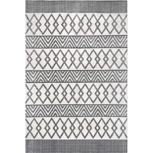 Nuloom Jenna Banded Geometric Area Rug