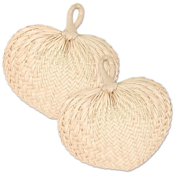 Beistle 52210 Raffia Fans  no retail packaging  Ap...