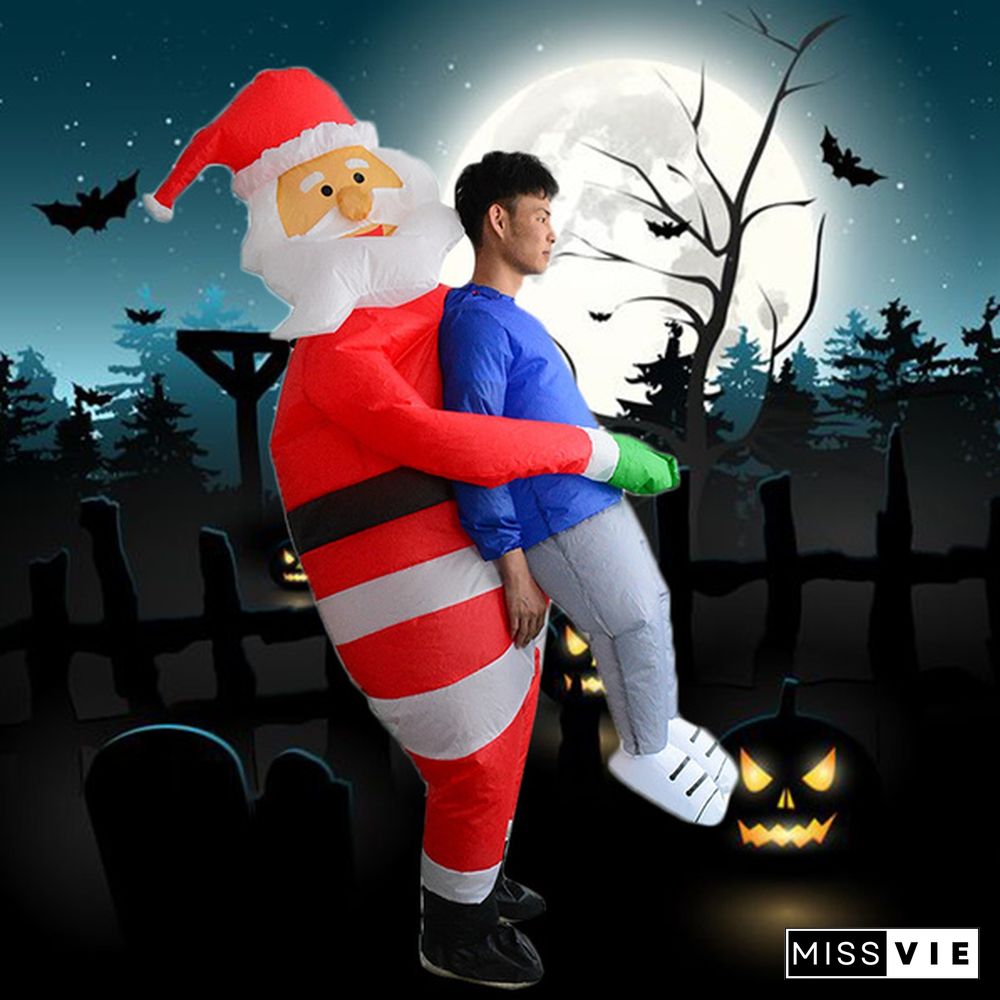 Inflatable Santa Gingerbread Man Pumpkin Doctor Costumes for Kids Adult Fancy Dress Suit Halloween Christmas Carnival Party Men Women Boys Girls Outfit