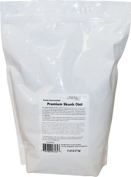 Exotic Nutrition Premium Skunk Diet Food， 5-lb bag