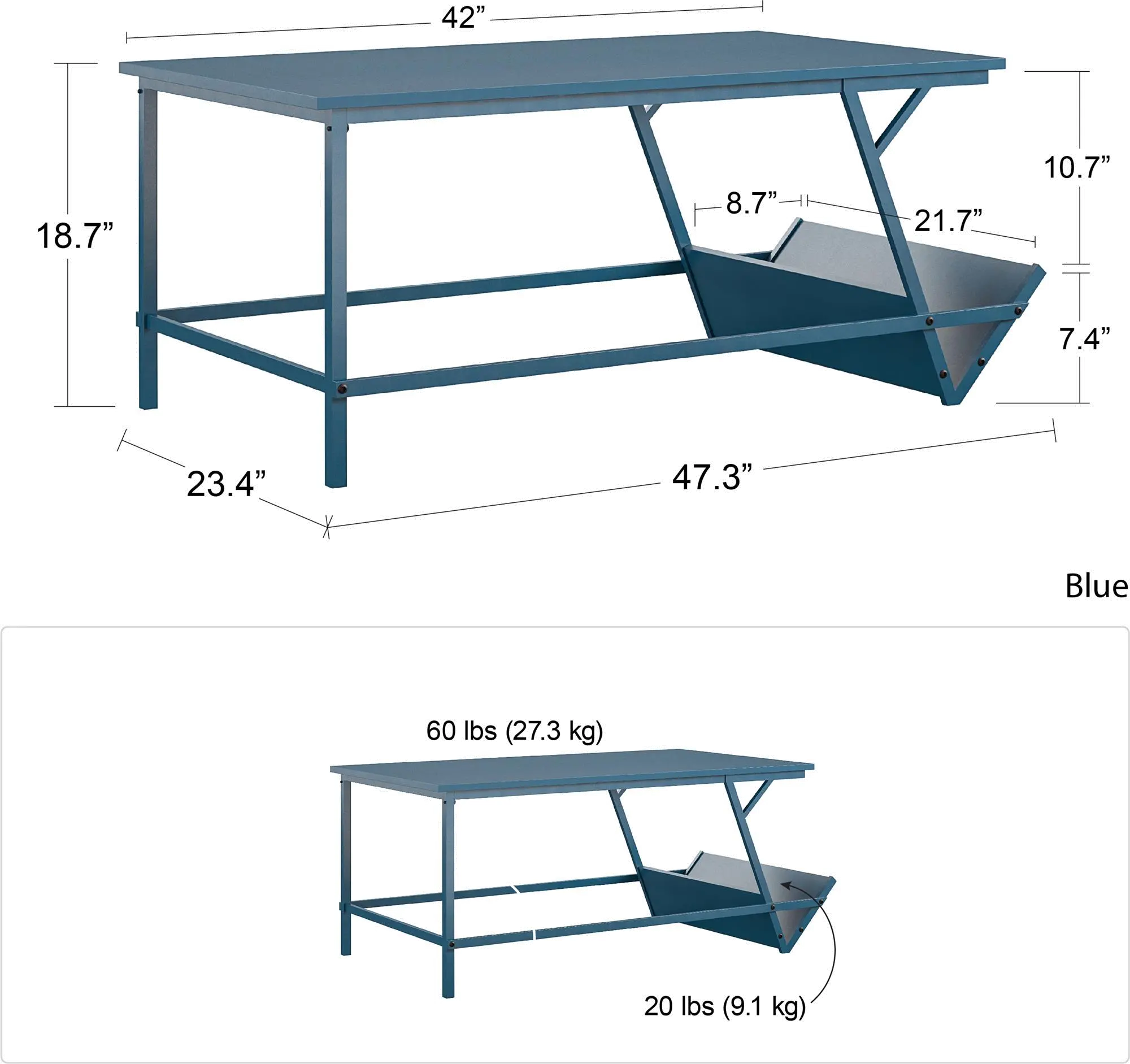 Camden Blue Coffee Table