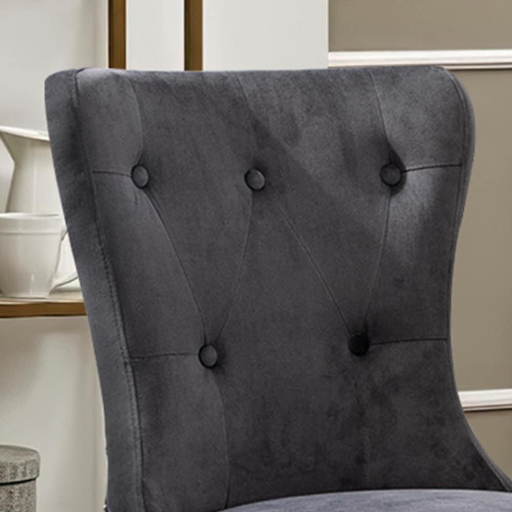 Upholstered Tufted Armless Dining Chair Set of 4