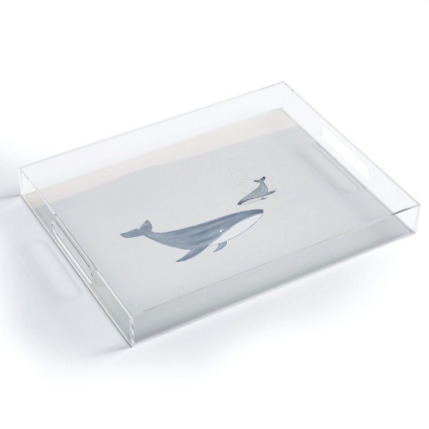 Hello Twiggs Two Whales Acrylic Tray Deny Designs