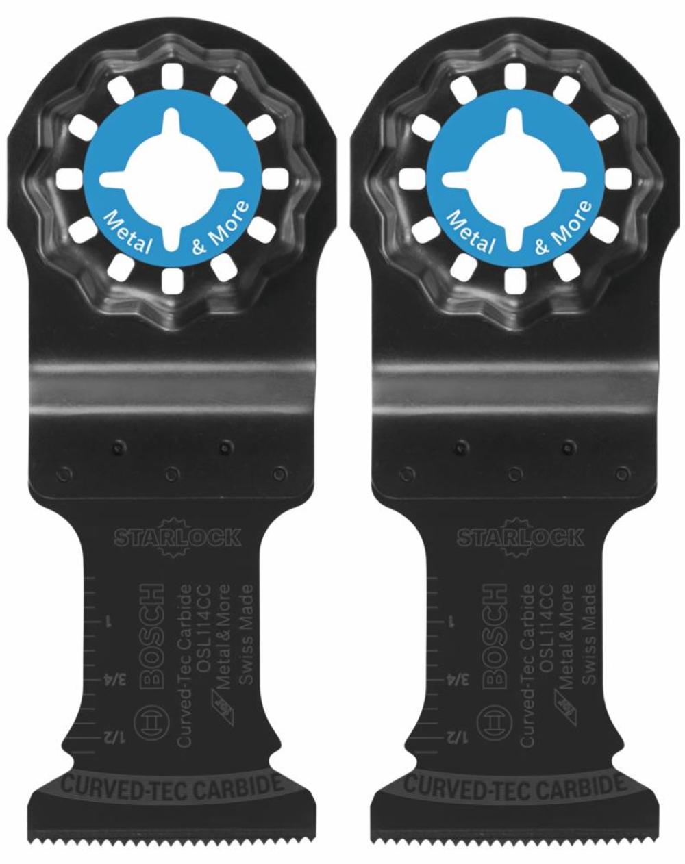 Bosch 1-1/4 In. Starlock Oscillating Multi-Tool Curved-Tec Carbide Extreme Plunge Blade 2 pk. OSL114CC-2 from Bosch