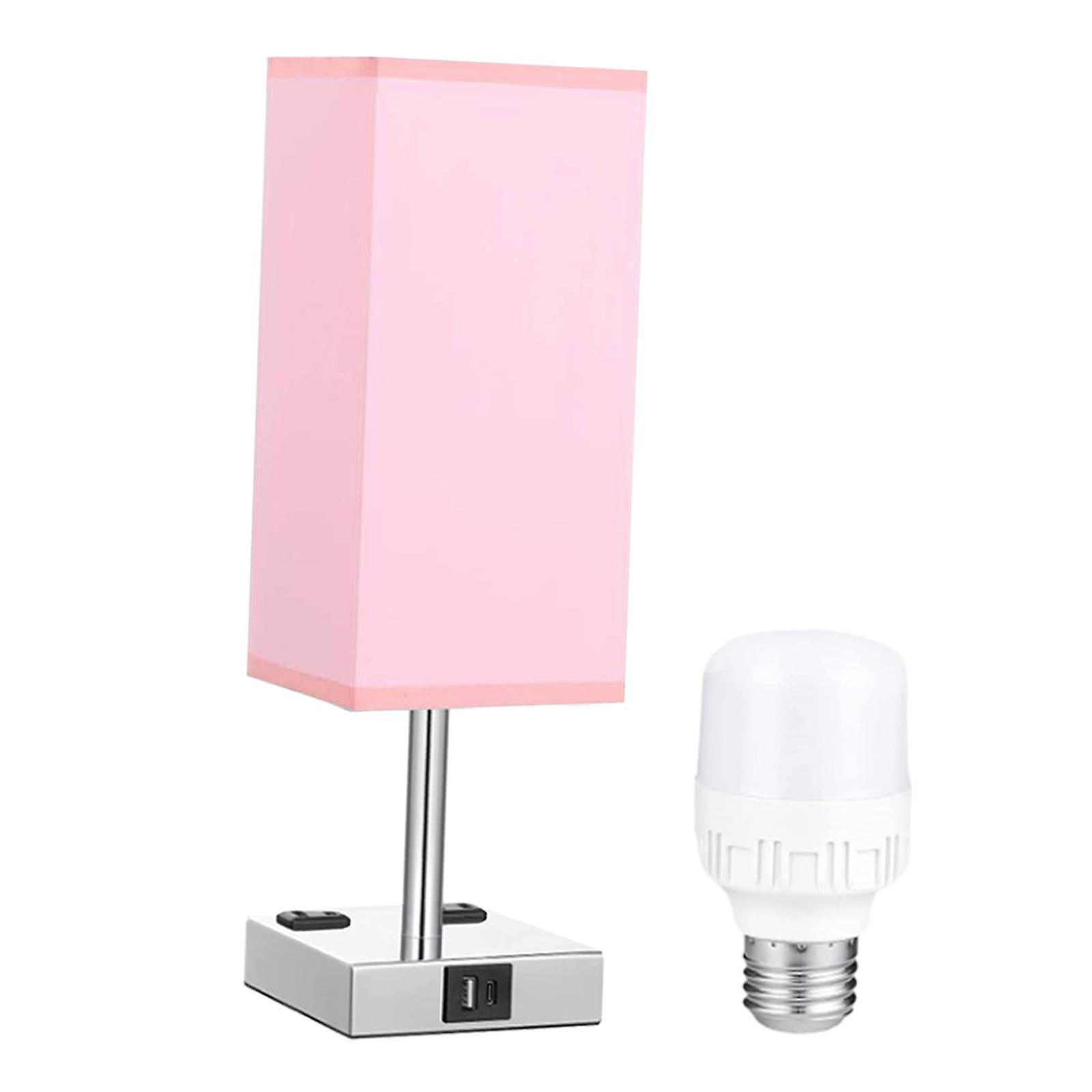 Table Lamp With Bulb Romantic Gift Bedside Lamp For Living Room Bedroom Home Pink