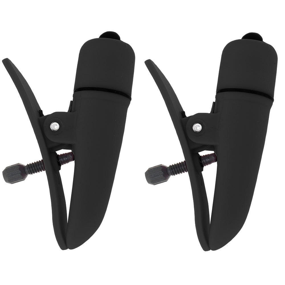 nipple play Nipplettes Vibrating Clamps in Black