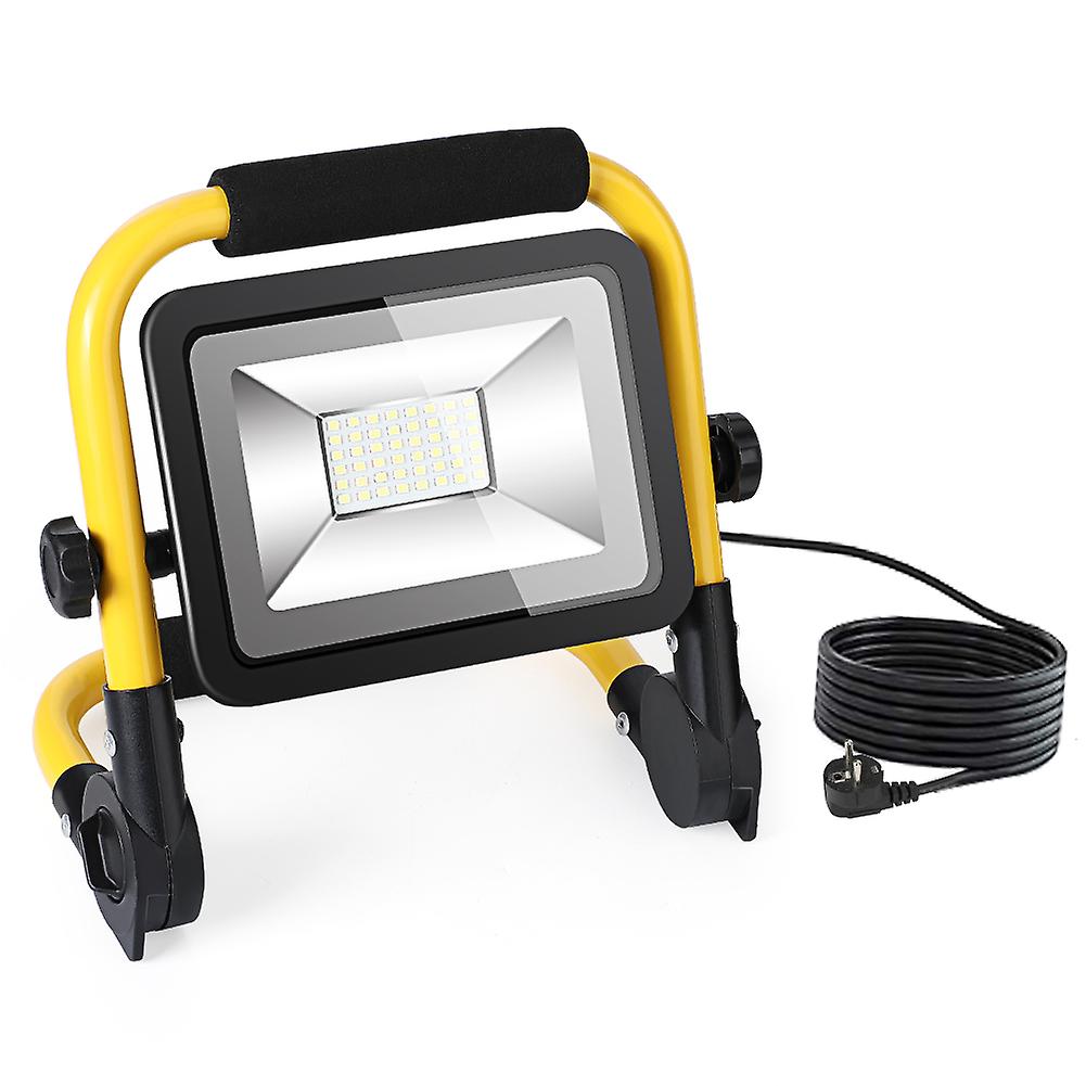 Portable Led Flood Light Ip65 Waterproof Spotlight 5m Wire Plug Emergency Lights Stand