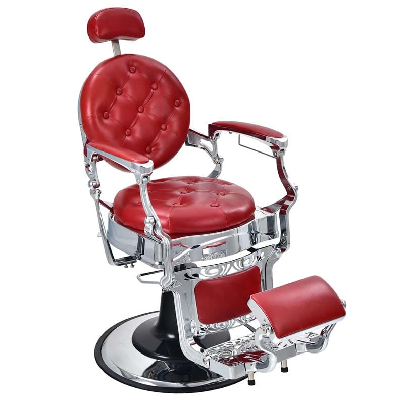 Vintage Barber Chair Height Adjustable Hairdressing Chair, 360° Swivel Reclining Makeup Hair Salon Chair for Hair Stylist