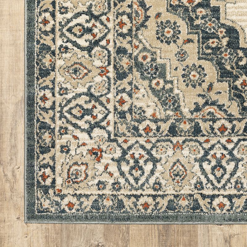 StyleHaven Freeport Medallion Border Area Rug