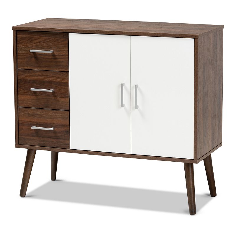 Baxton Studio Leena White Sideboard and Server