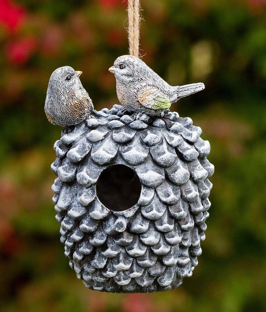 Pinecone Decorative Hand-Painted Bird House