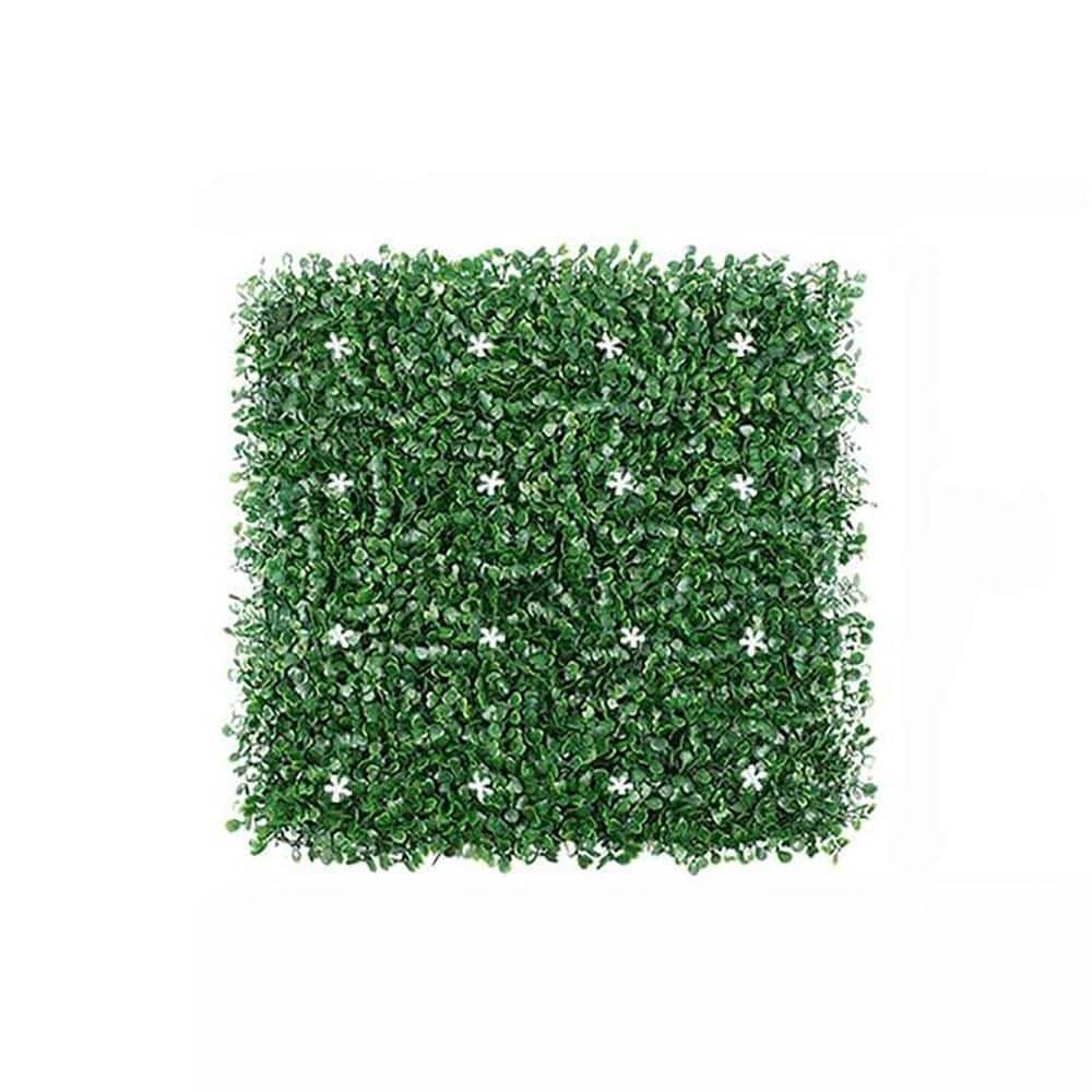 TIRAMISUBEST 20 in. x 20 in. Indoor/Outdoor Polyethylene Artificial Hedge Plant Privacy Screen Garden Fence Wall Decor D0XY102HSIPBV