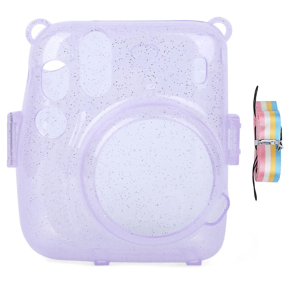 Pvc Camera Protective Case Cover Shell Scratch Proof Antifall For Instant Camera Mini11(purple )