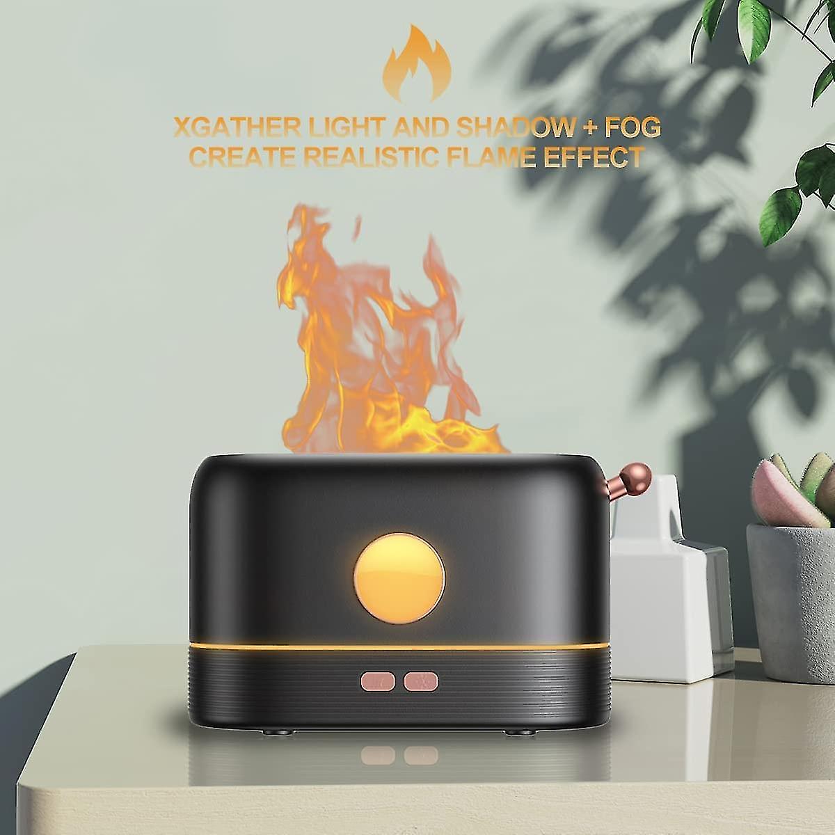 Flame Air Diffuser Noiseless Flame Air Humidifier Usb Charging Aroma Diffuser Humidifier Three Color