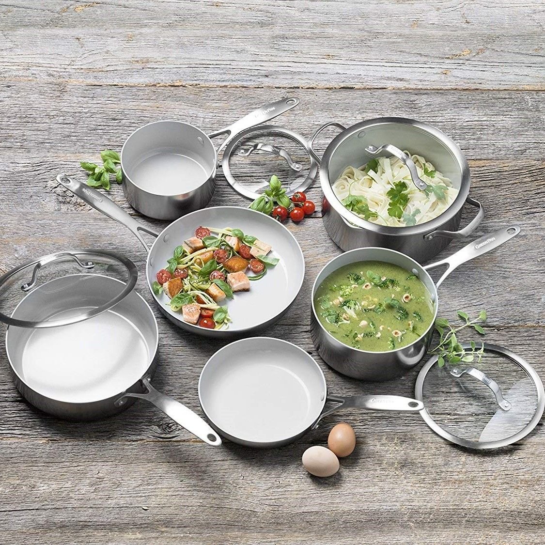 Venice Pro Evershine 10-Piece Cookware Set | GreenPan