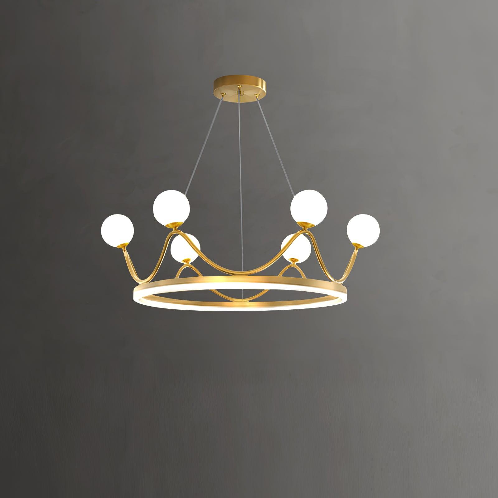 Crown Brass Chandelier