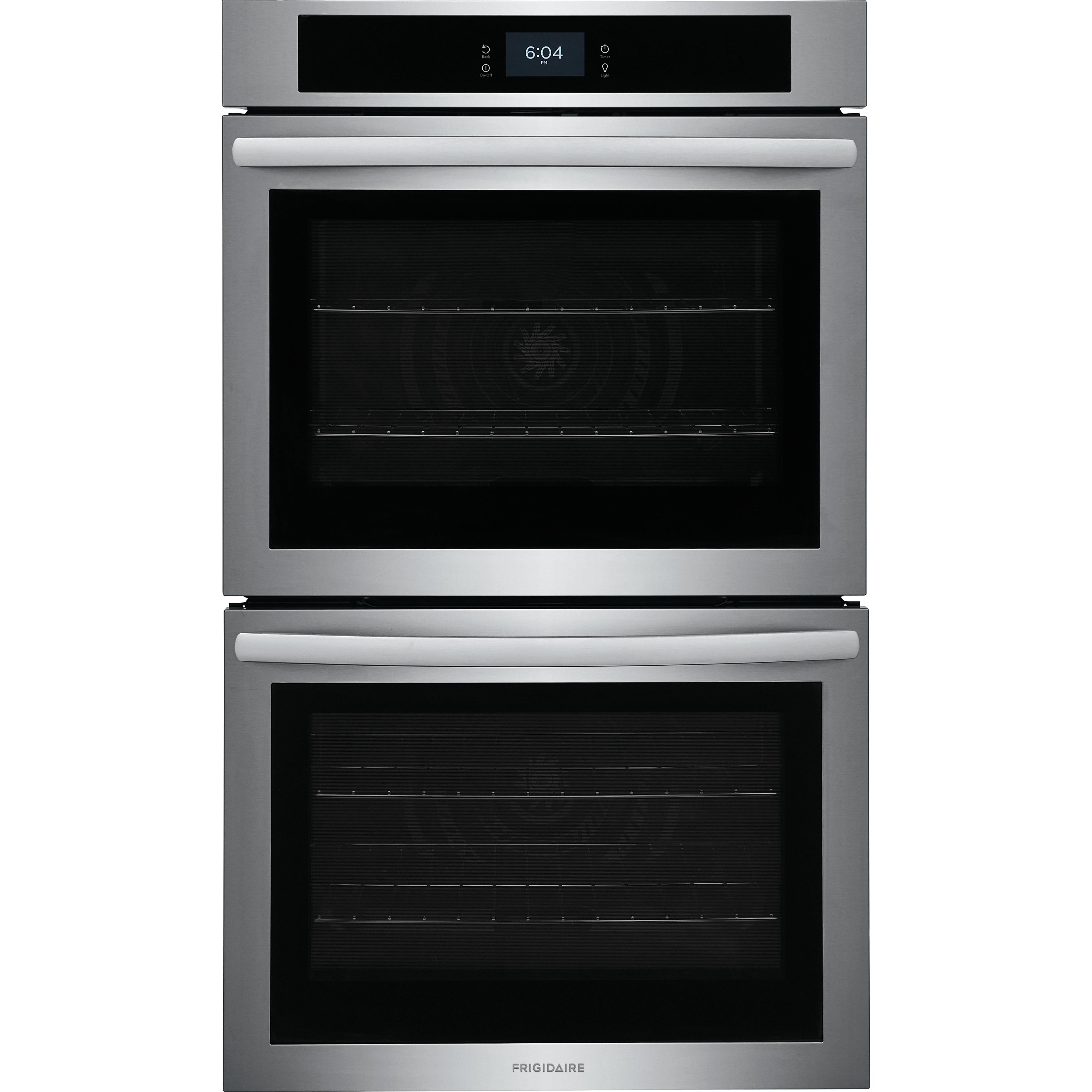 Frigidaire 30-inch Double Electric Wall Oven with Fan Convection FCWD3027AS