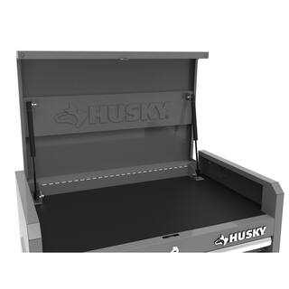 Husky 27 in. 11-Drawer Tool Chest and Cabinet Combo in Glossy Gray 410-027-0111