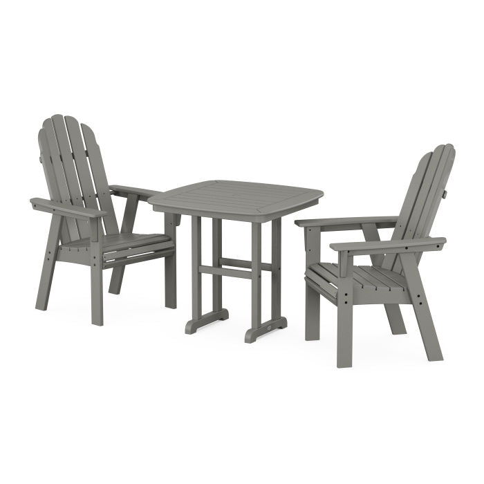 Polywood Vineyard Adirondack 3-Piece Dining Set PWS1229-1