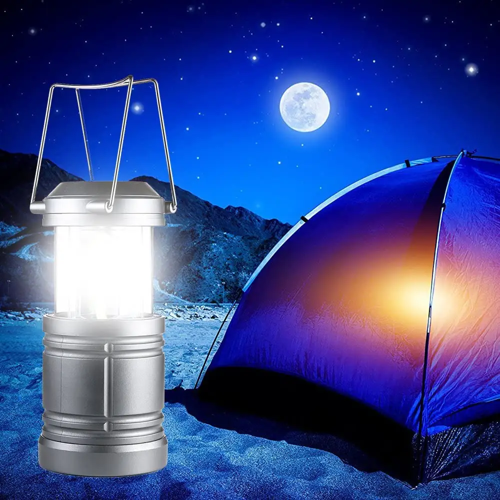 High quality outdoor waterproof IPX5 solar power charging latern led camping USB Rechargeable Solar camping lamp