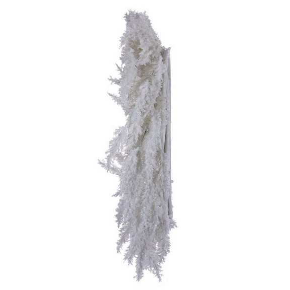 Vickerman 24 White Pampas Grass Wreath