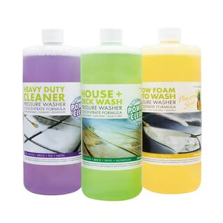 Sun Joe Pressure Washer Concentrate Trio with House and Deck Wash Auto Foam and All Purpose Cleaner (3-Pack) SPX-ASST3Q