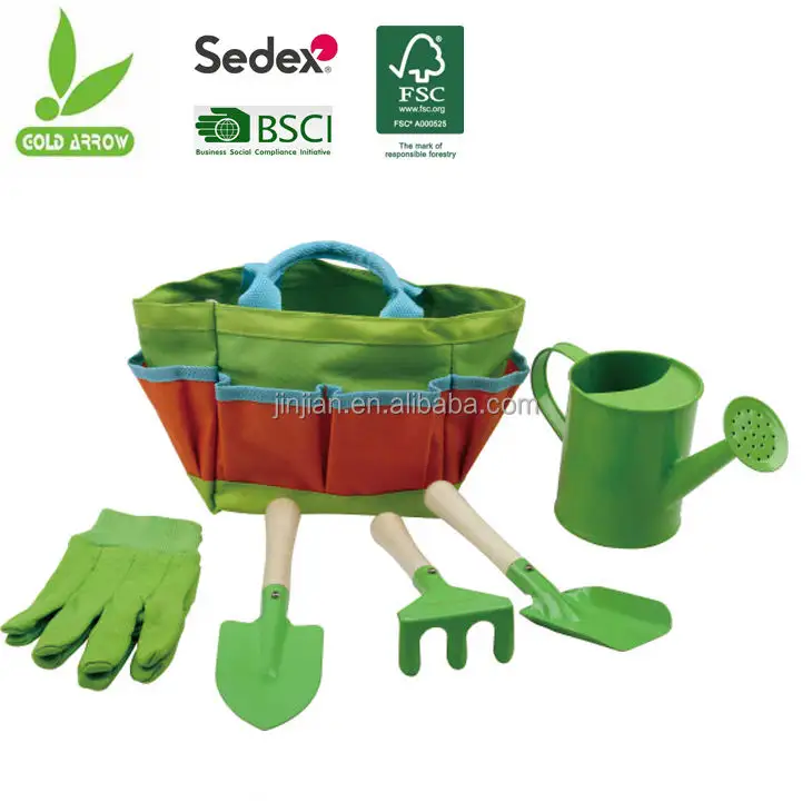 Wholesale mini garden hand tool kids with bag for weeding