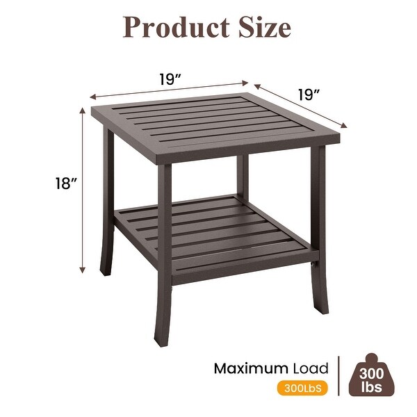 Outdoor/ Indoor Metal Side Table