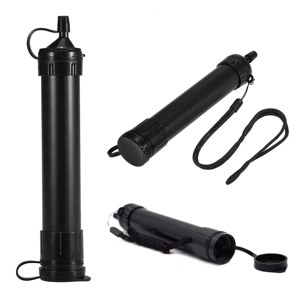 Online supplying Outdoor camping hiking water filtration straw Personal Survival water filter straw