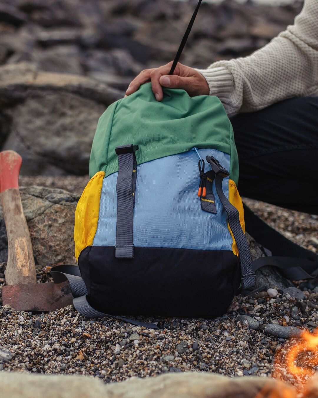 Boondocker 18L Recycled Polyester Backpack - Laurel Green