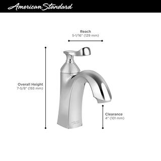 American Standard Chatfield Single Hole Single-Handle Bathroom Faucet in Brushed Nickel 7413101.295