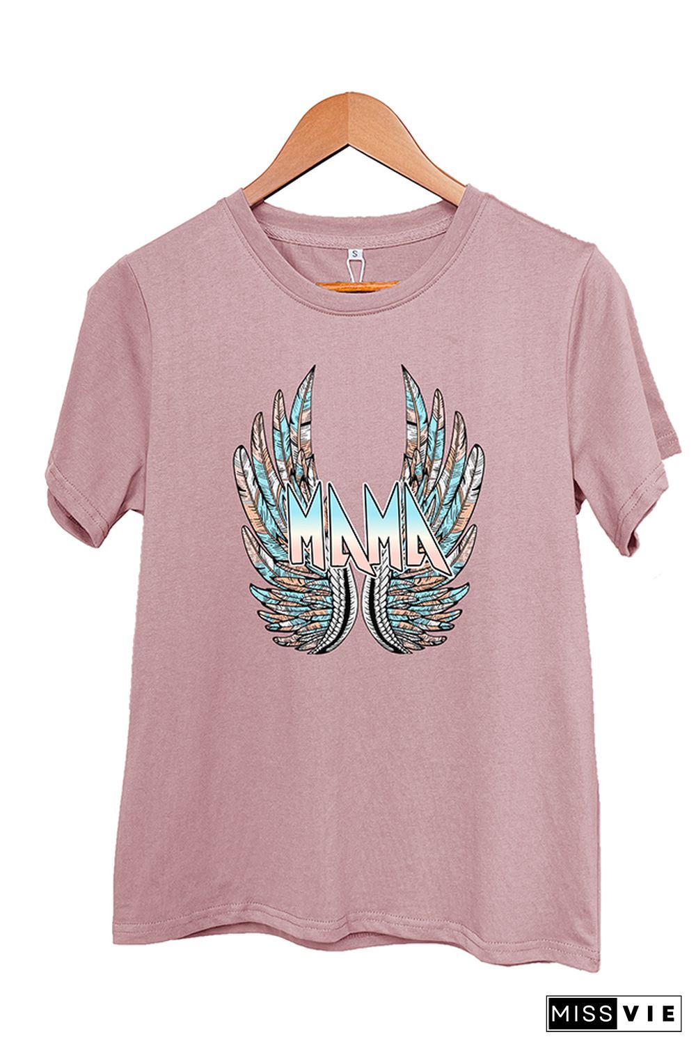 MAMA with Wings Short Sleeve Graphic Tee Wholesale