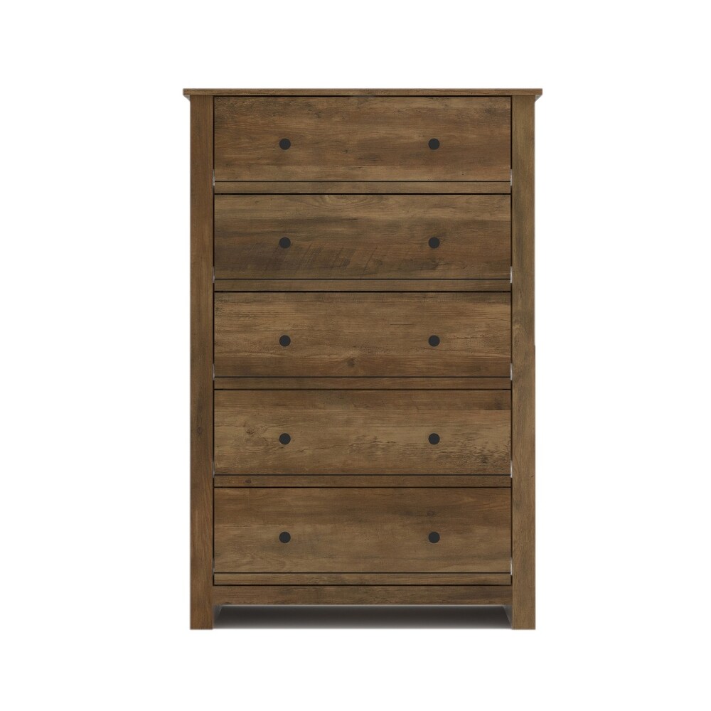 Genoa 5 Drawer Chest of Drawer (46.2 in. H x 17.1 in. W x 30.4 in. D)