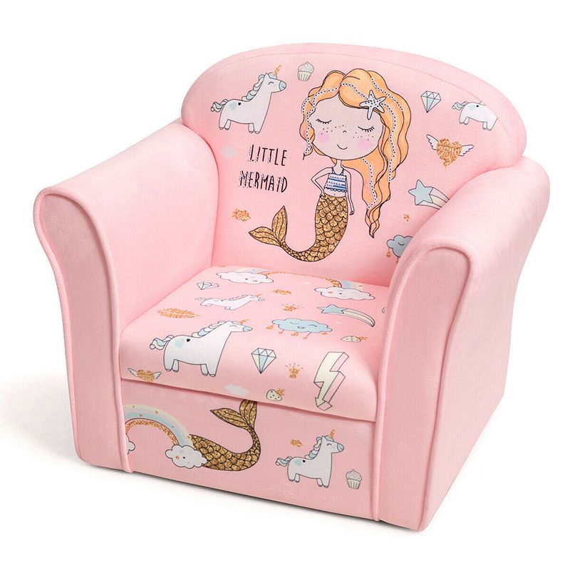 Kids Armrest Couch Upholstered Sofa