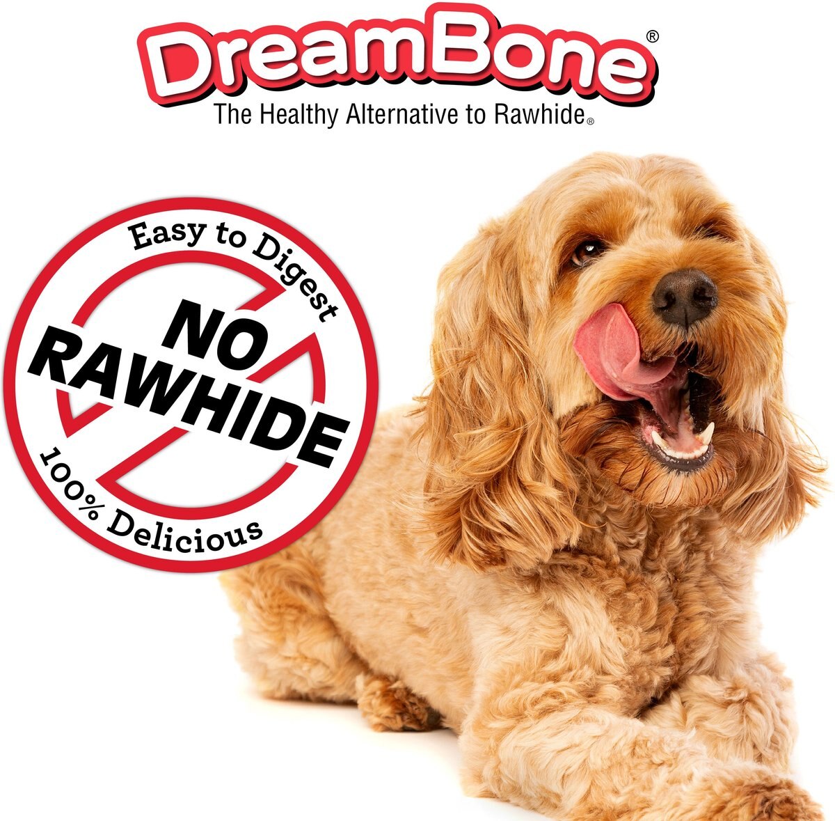 DreamBone Triple Flavor Braidz Wrapped w/Chicken Dog Rawhide Treat， 11.8-oz bag， 5 count